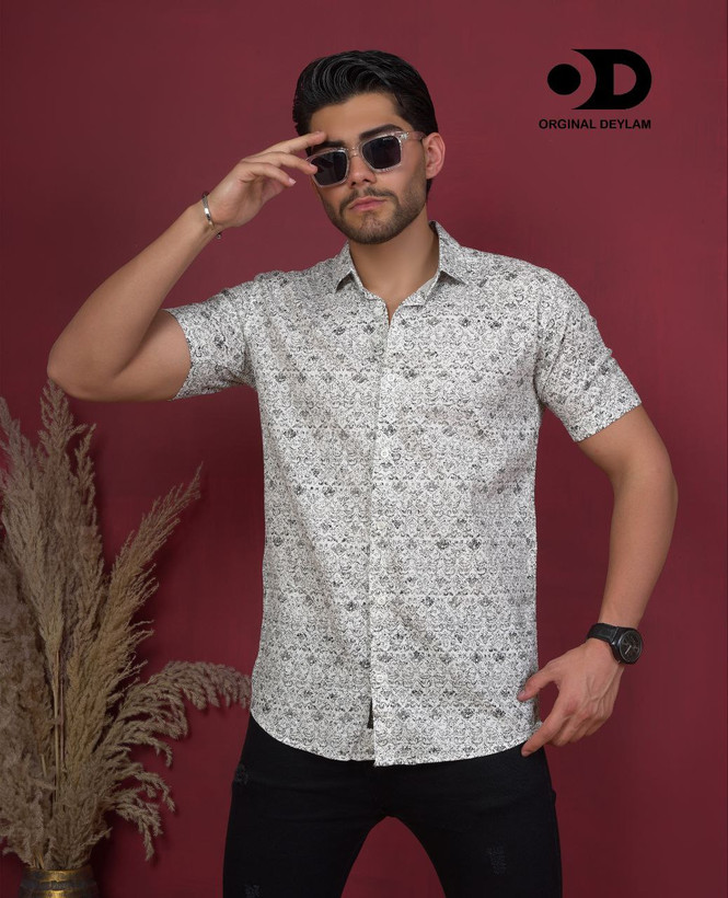 پیراهن آستین کوتاه کنفی KNF 13