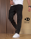 شلوار مام فیت کاستوم مردانه با زاپ عمیق هنری رنگ خاص گازوییلی