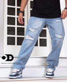 شلوار نیم بگ مردانه یخی زاپ دوخت زانفیکس کاستوم شده