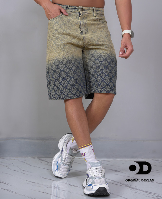 شلوارک مردانه گرادینت با طراحی اومبره وارداتی پرمیوم