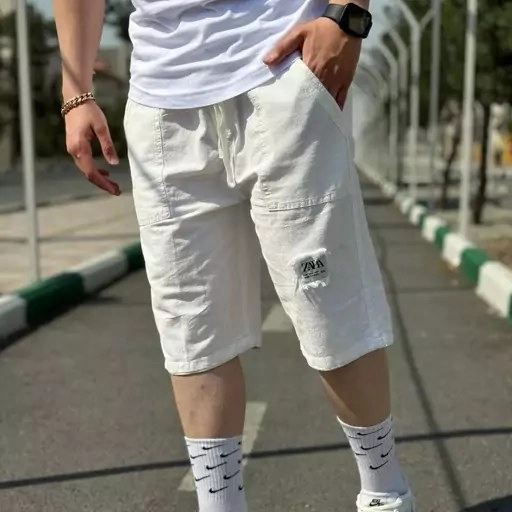 شلورک سفید لینن مردانه فوق العاده خنک و با کیفیت