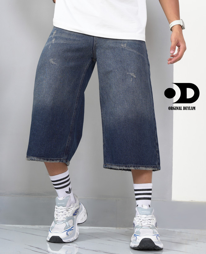 شلوارک جین بلند مردانه | کیفیت عالی مدرن و جدید ۲۰۲۵