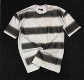 تیشرت تای دای رینگری طرح گرادیان مشکی به سفید - هنر مدرن رنگرزی