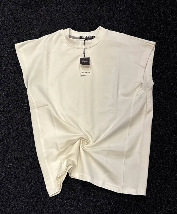 وست سفید مردانه - پارچه ماکان پنبه