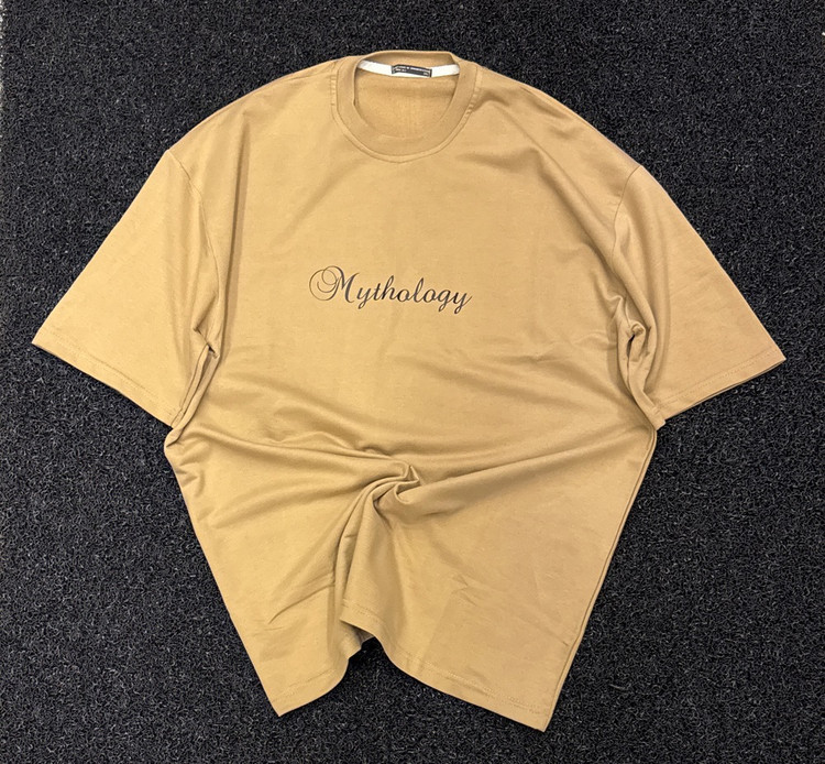 تیشرت لش باکسی طرح Journey & Authentic - کلکسیون هنری اورجینال دیلم