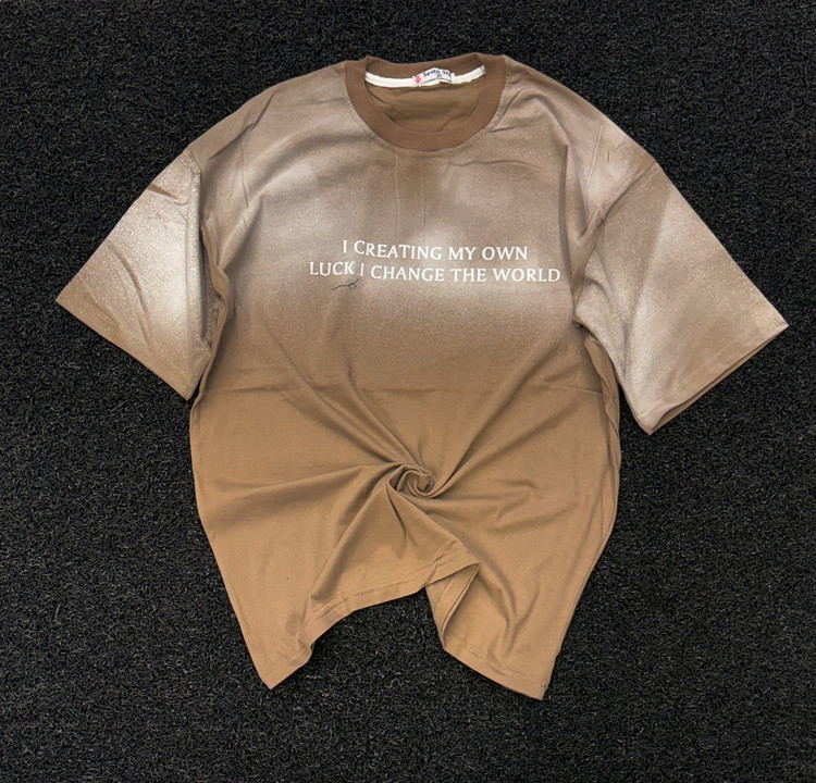 تیشرت مردانه لش ماکان I CREATING MY OWN LUCK