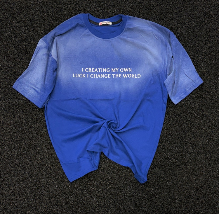 تیشرت پشت چاپ 7 مردانه لش ماکان I CREATING MY OWN LUCK