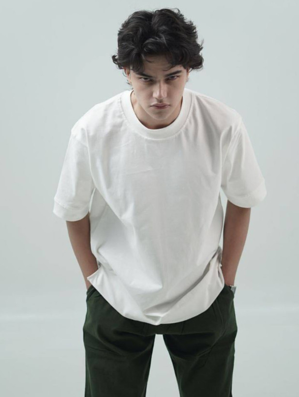 تیشرت اوور سایز سفید مردانه پارچه پنبه ماکان گرماژ بالا با تضمین کیفیت استثنایی