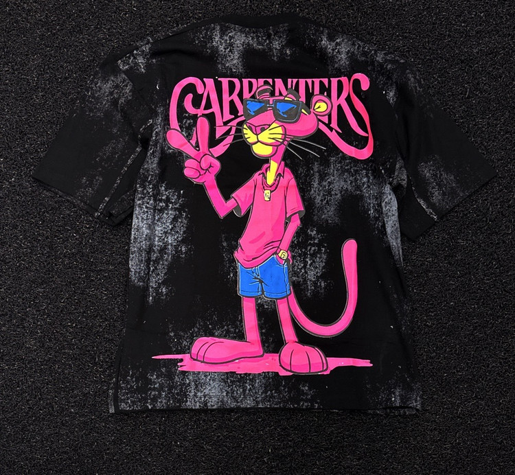 تیشرت لش CARPENTERS 🐾 پلنگ صورتی | کیفیت استثنایی | طراحی منحصربفرد 🐾