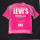تیشرت اوورسایز LEVI'S 501 🌸 Los Angeles Edition | صورتی مد روز | کالیفرنیا درایم 🌸
