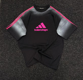 تیشرت پشت چاپ اورسایز Balenciaga × Adidas