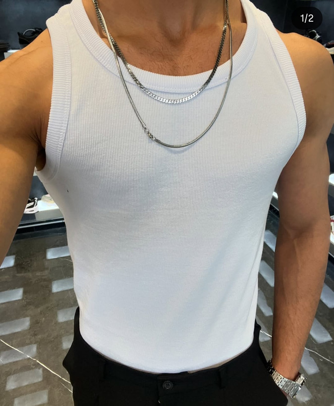 تنک تاپ آیسانی کبریتی فول کش اسکینی | سفید و مشکی