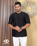 تیشرت لش پارچه مراکشی لش باکسی گرماژ بالا | استایل اولد مانی در رنگ بندی