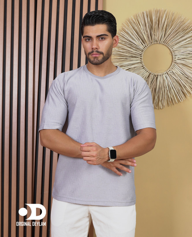 تیشرت لش پارچه مراکشی لش باکسی گرماژ بالا | استایل اولد مانی در رنگ بندی