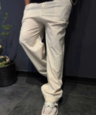 شلوار فول بگ کنفی لینن استخونی مردانه ` فوقالعاده خنک و سبک و با کیفیت