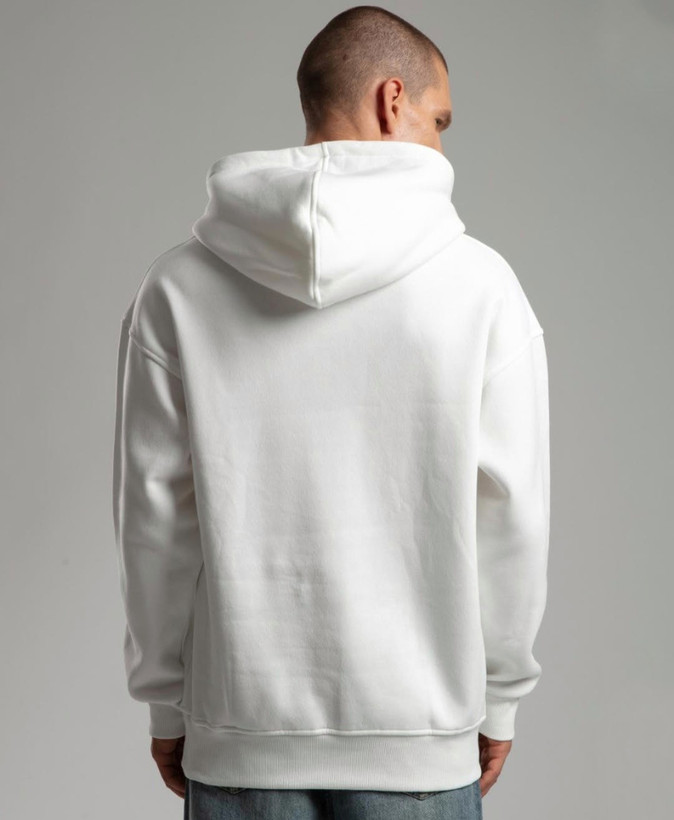 هودی لش سفید شیری (BMS) ساده بیسیک | قواره دار | رنگ خفن ترند روز اولد مانی