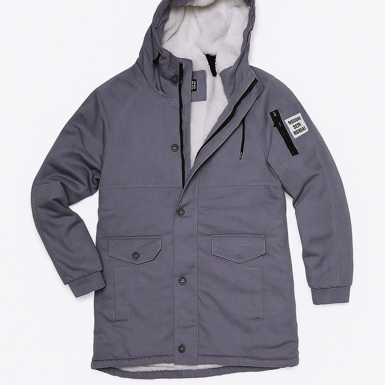 اوورکت کتان داخل خر بره ای طوسی روشن مردانه | فوقالعاده شیک و با کیفیت