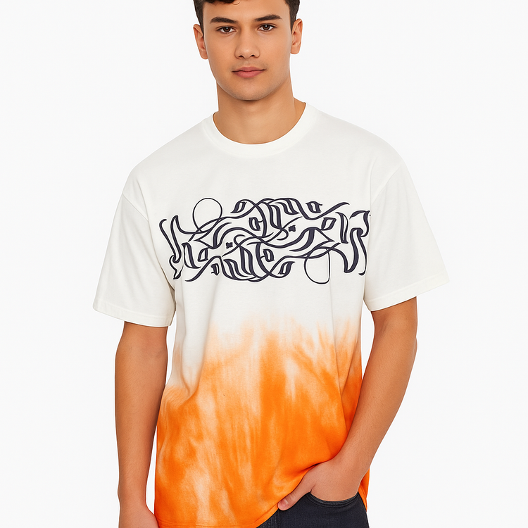 تیشرت خار نارنجی تای دای طبیعتگرا