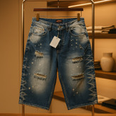 شلوارک بلند بگ مردانه با رنگ و زاپهای خاص | جدید  و فوق العاده خفن کد s5465