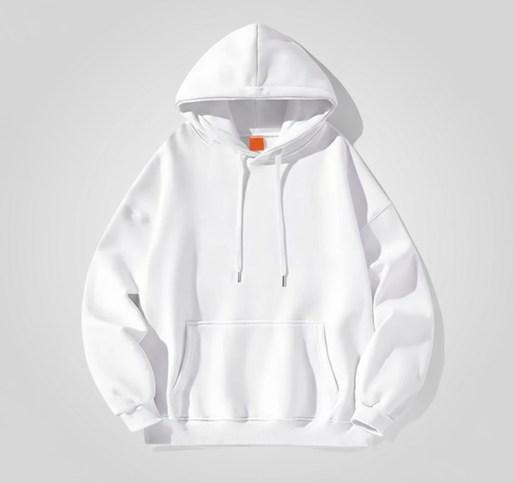 هودی سفید بیسیک ساده گرماژ بالا | تضمین ۰ تا ۱۰۰ کیفیت | 2025