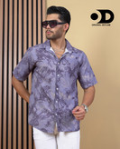 پیراهن طرح لاکچری لینن کنفی صددرصد نخ فوقالعاده خنک و با کیفیت | استایل اولد مانی آبی خاص