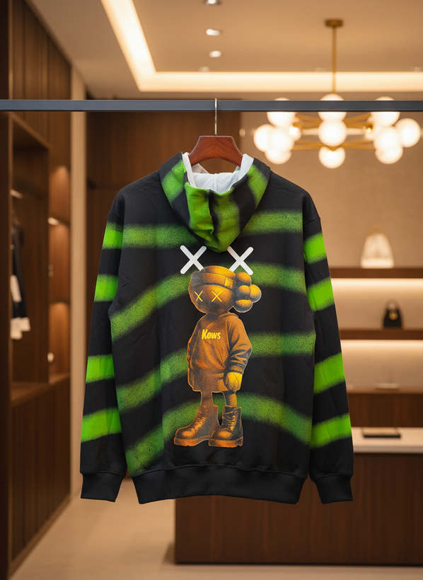 هودی مردانه مشکی پشت چاپ دورس سه نخ گرماژ بالا | نخ پنبه اعلا و سنگین وزن