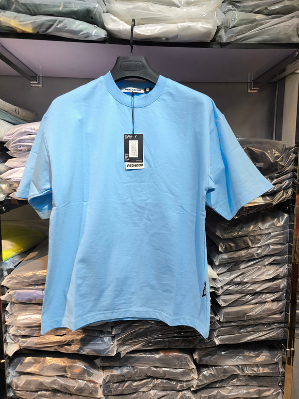 تیشرت بیسیک لش رنگ خاص آبی آسمانی 😍 پارچه ماکان | کیفیت استثنایی