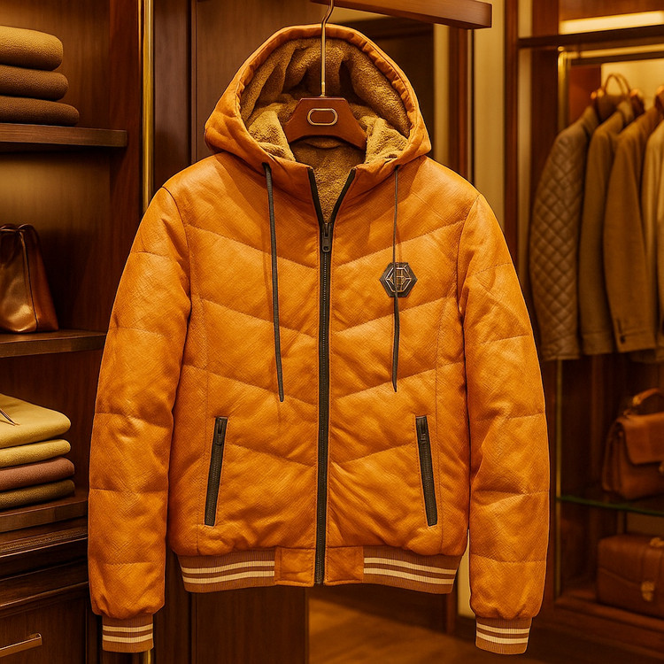 محصول لوکس*کاپشن چرم پوست ماری آجری - فوقالعاده با کیفیت و شیک | کیفیت استثنایی