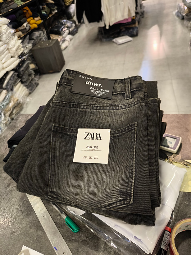 شلوار بگ مردانه رنگ ذغالی تینک سبز گازوییلی خاص کاستوم کد 3264