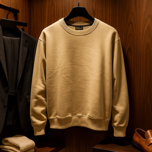 دورس کرم لش یقه گرد سه نخ پنبه مردانه خفن | گرم بالا