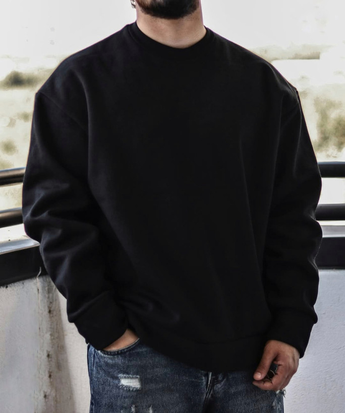 دورس سه نخ پنبه یقه گرد مشکی کیفیت پرمیوم پلاس با ضمانت