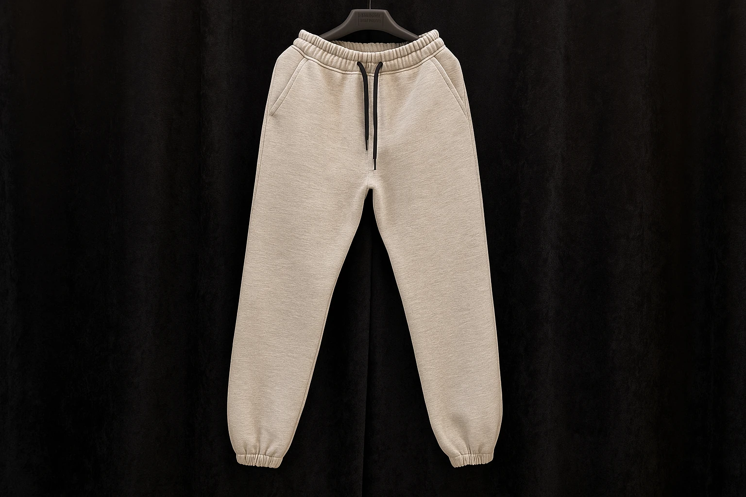 شلوار جاگر بگ طوسی ملانژ پارچه دورس سه نخ پنبه مردانه | استایل پاییزی مدرن