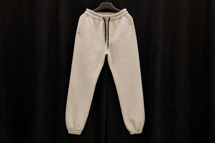 شلوار جاگر بگ طوسی ملانژ پارچه دورس سه نخ پنبه مردانه | استایل پاییزی مدرن