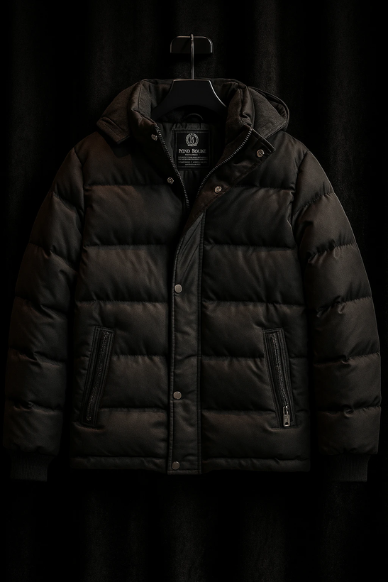 اوور کاپشن برزنتی پشم شیشه مشکی / فوقالعاده ضخیم و گرماژ بالا | اورجینال دیلم