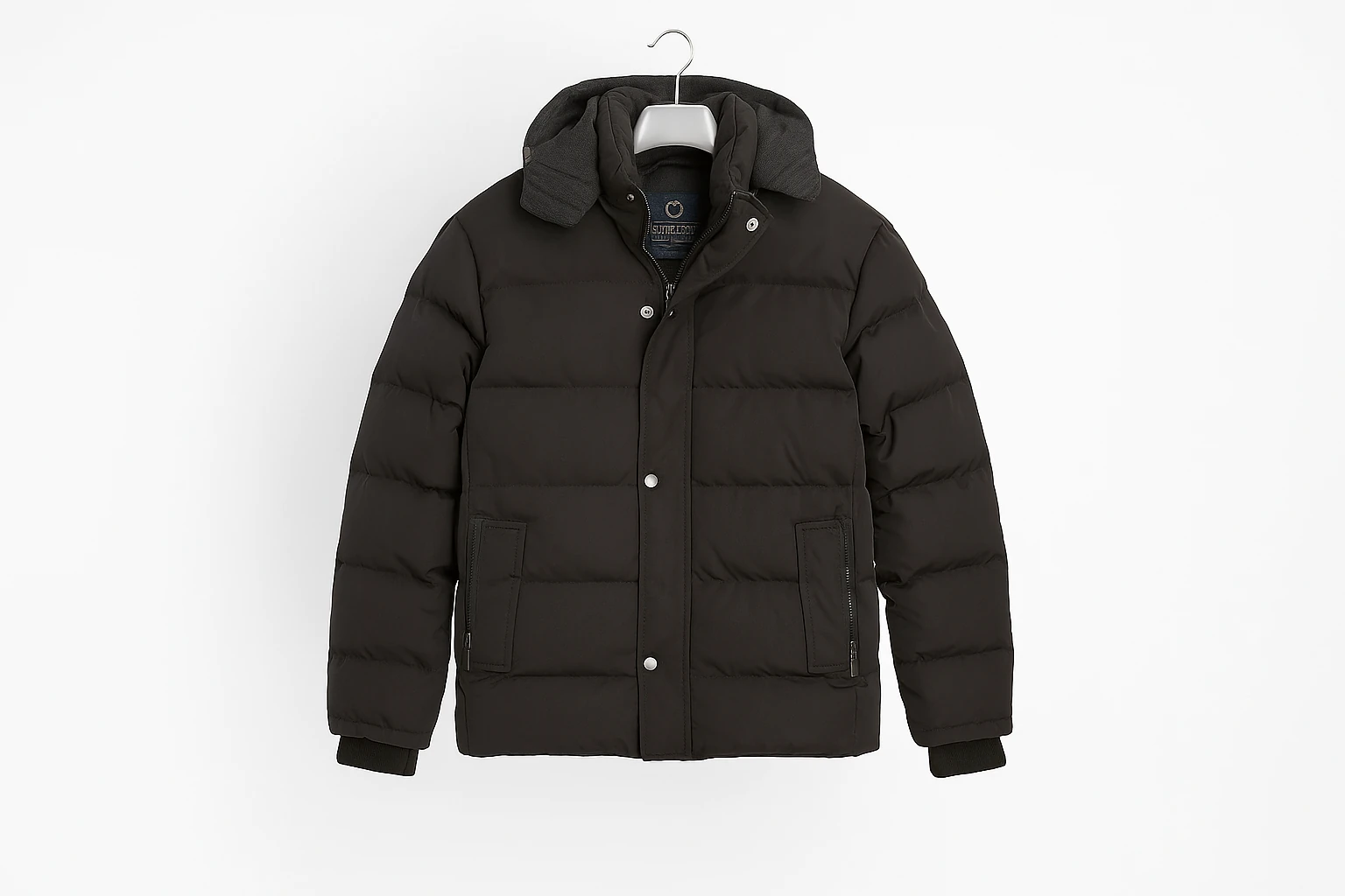 اوور کاپشن برزنتی پشم شیشه مشکی  / فوق‌العاده ضخیم و گرماژ بالا | اورجینال دیلم