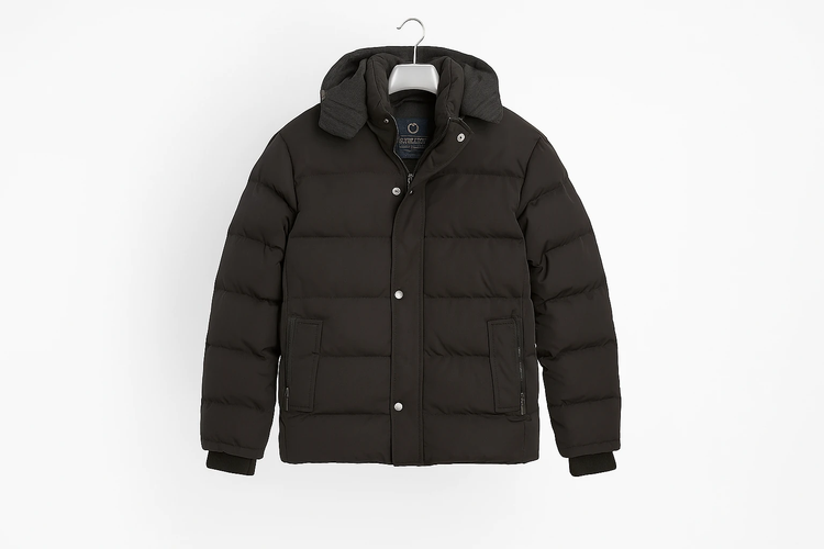 اوور کاپشن برزنتی پشم شیشه مشکی  / فوقالعاده ضخیم و گرماژ بالا | اورجینال دیلم