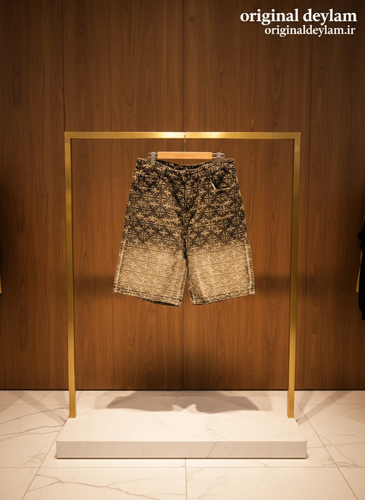 شلوارک لی کاستوم شده مردانه کد 7545