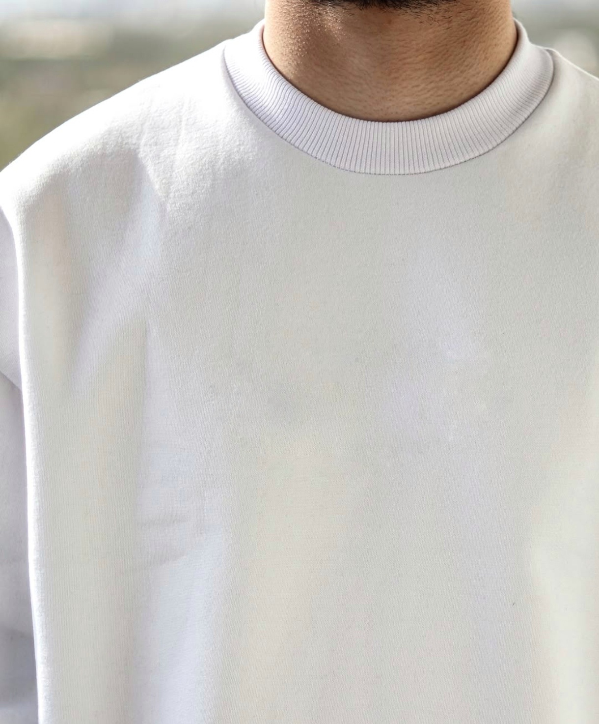 دورس یقه گرد سفید لش پارچه سه نخ پنبه کیفیت پرمیوم پلاس | اورجینال دیلم