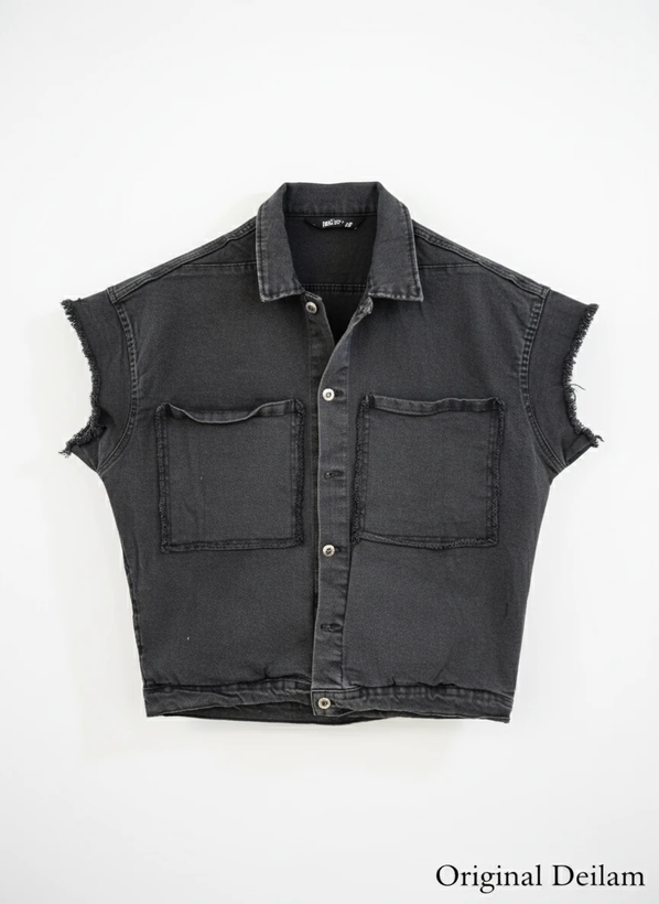 محصول پرمیوم پلاس # وست جین ذغالی استایل لش باکسی | کیفیت استثنایی