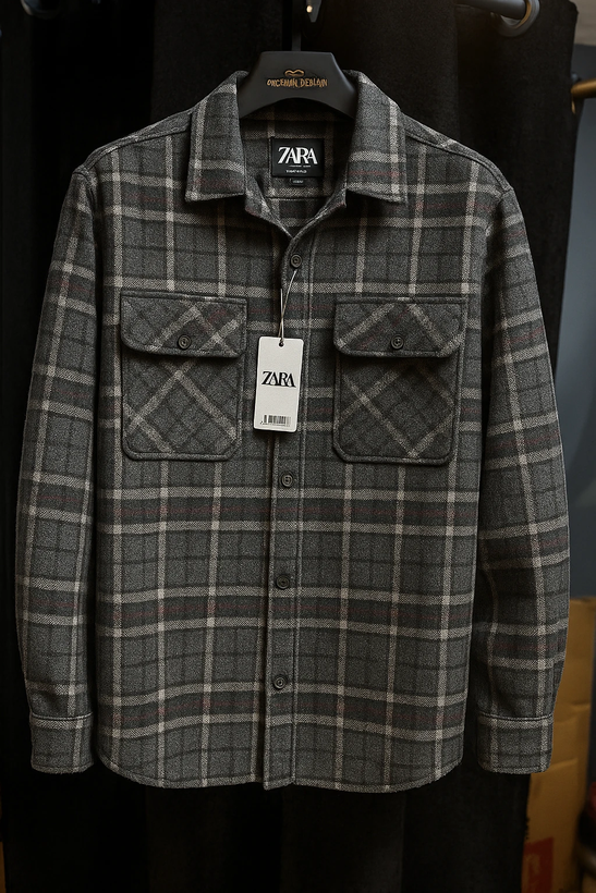 پیراهن پشمی باکسی طرح وینتیج طوسی مشکی زرشکی کد ۸۶۹