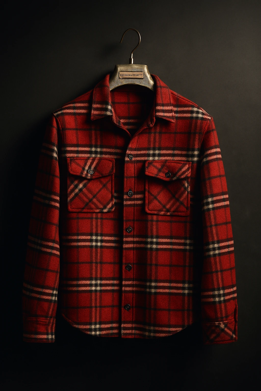 پیراهن پشمی باکسی طرح وینتیج قرمز مشکی  کد ۸۷۲