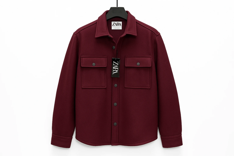 جکت فوتر زرشکی اناری گرماژ بالا سنگین وزن | اولد مانی باکسی