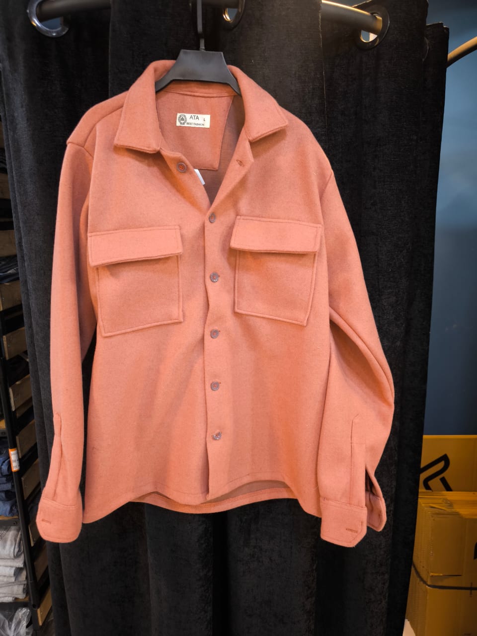 کت فوتر رنگ گل‌بهی (peach-blush) فوق‌العاده خاص | پارچه پریمیوم ایرانی ـ با تراکم بالا و بافت لطیف فوتر طبیعی
