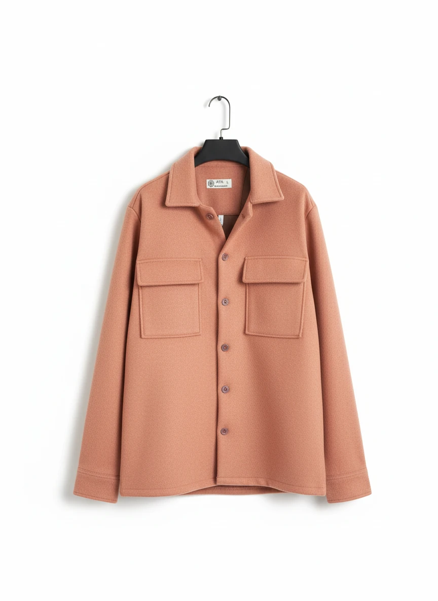 کت فوتر رنگ گل‌بهی (peach-blush) فوق‌العاده خاص | پارچه پریمیوم ایرانی ـ با تراکم بالا و بافت لطیف فوتر طبیعی