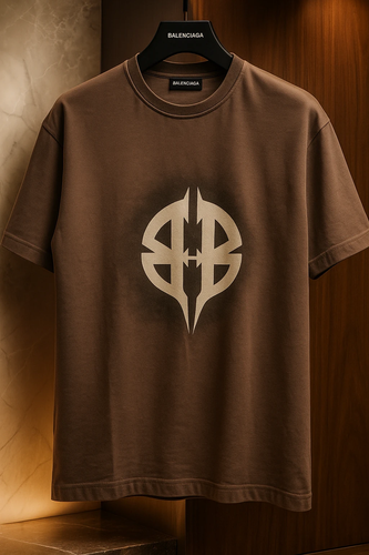 تیشرت برقی بالنسیاگا مدل BB – رنگ قهوهای