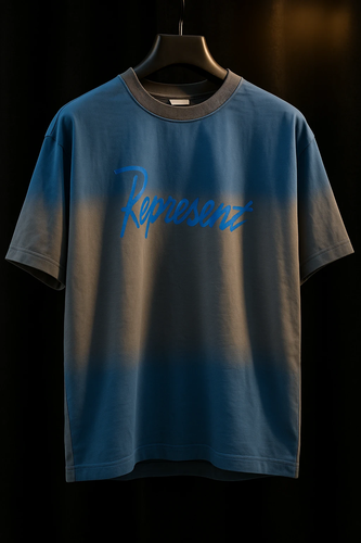 تیشرت ریپریزنت گرادینت آبی–خاکستری