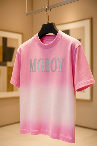 تیشرت MGBOY گرادینت صورتی-سفید