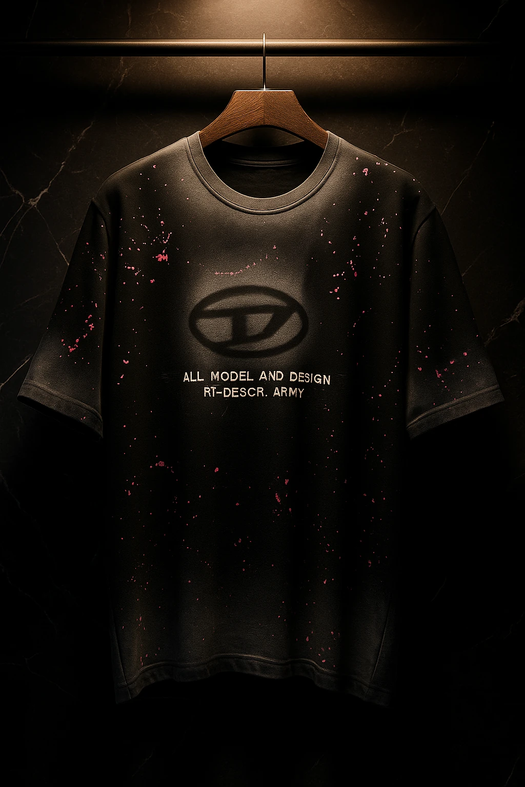 تیشرت کاستوم شده دیزل مشکی