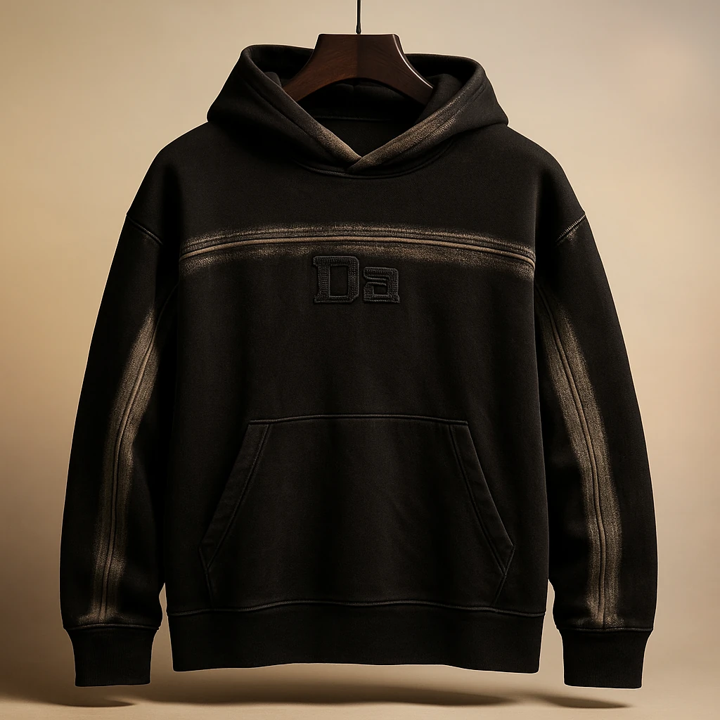 هودی کاستوم شده مشکی DA با کیفیت استثنایی