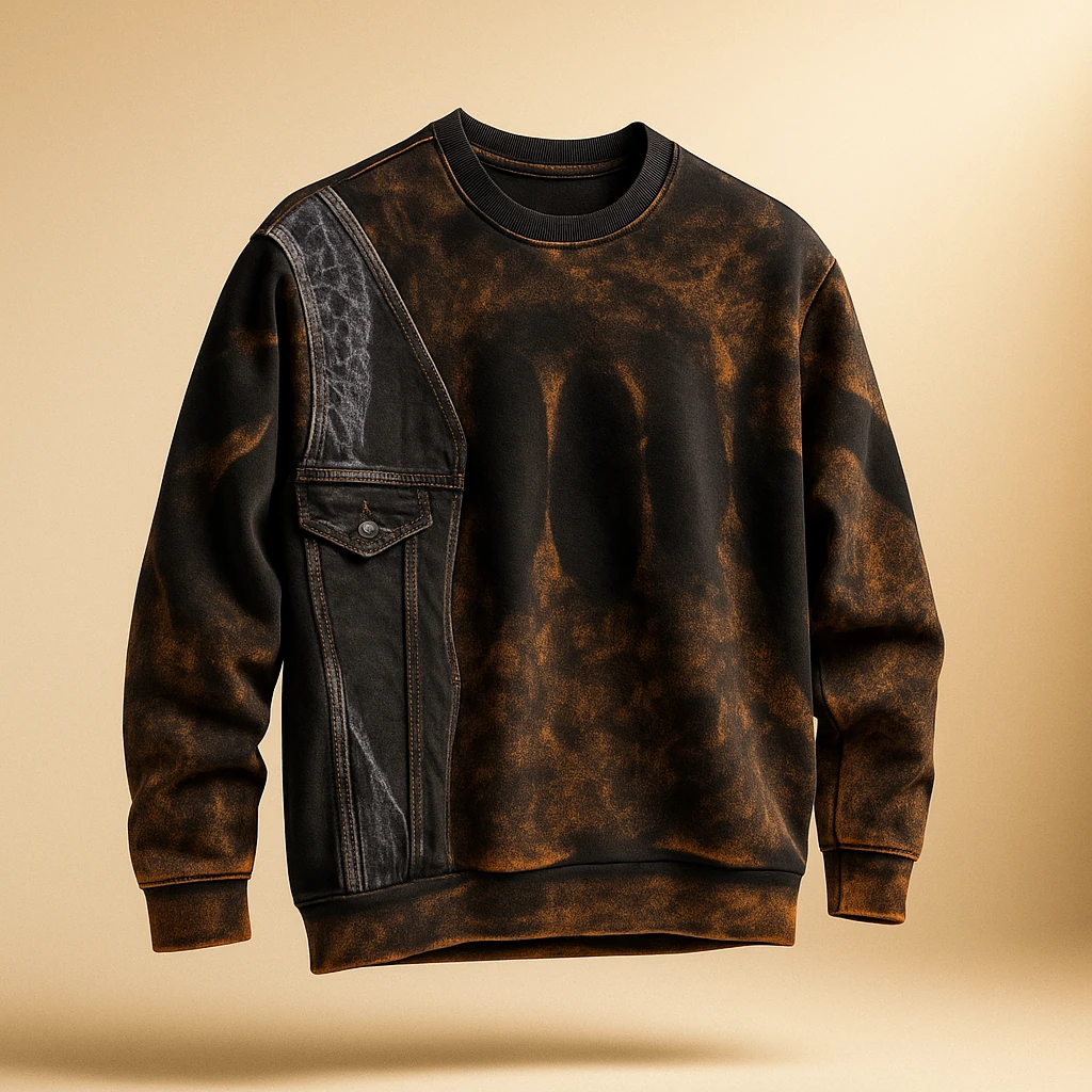 دورس سه نخ داخل کرک کاستوم شده موکا قهوه ای خاص کد 9915